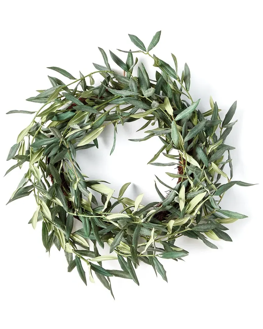 22in Olive Wreath - Green image