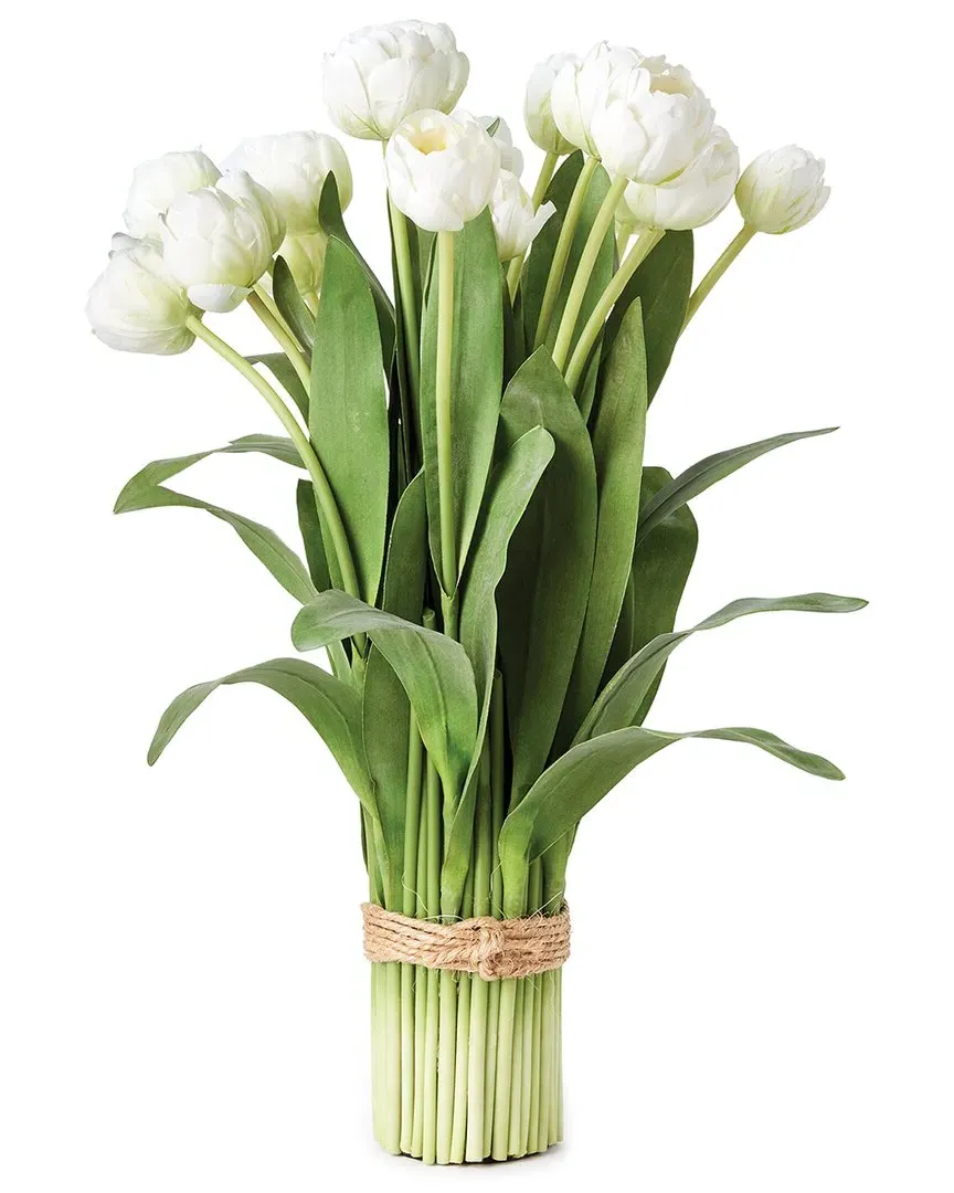 23.5in Peony Tulip Bundle Drop-In - White