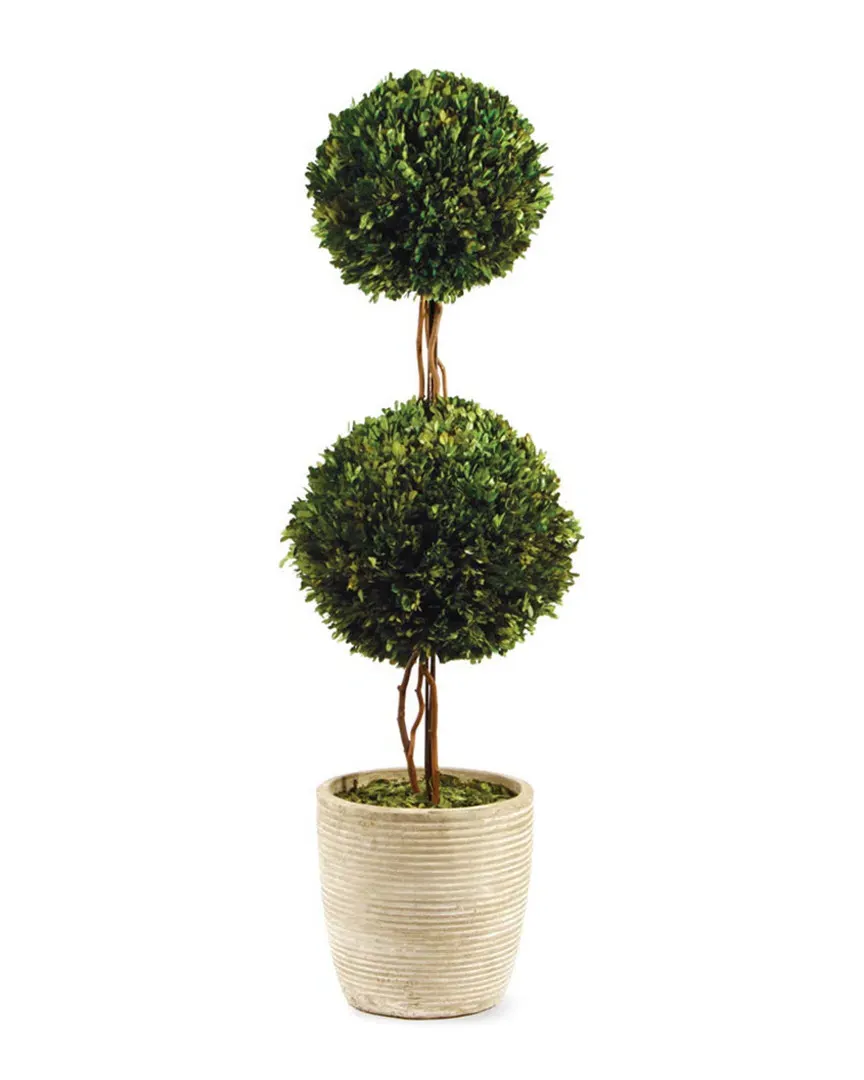 28in Double Sphere Topiary - Green