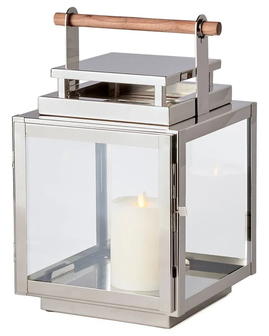 Adwin Medium Outdoor Lantern - Silver, Stainless Steel