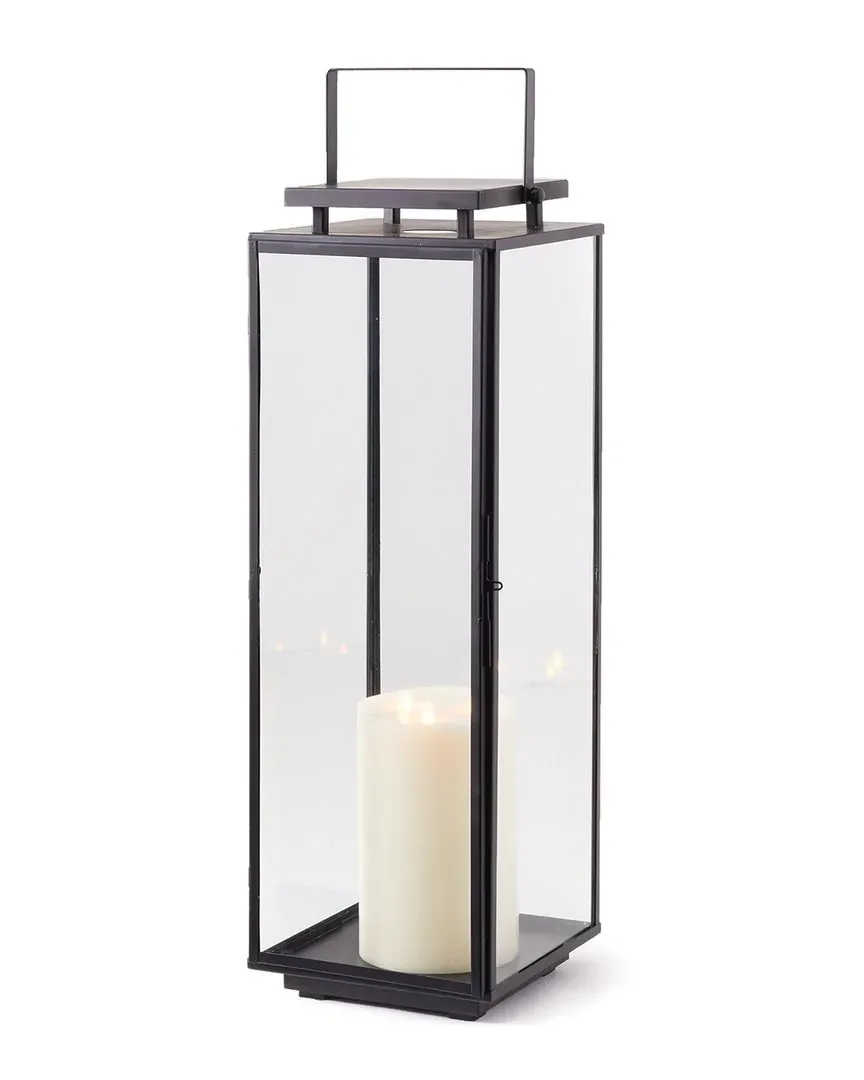 Alden Large Outdoor Lantern - Black, Stainless Steel