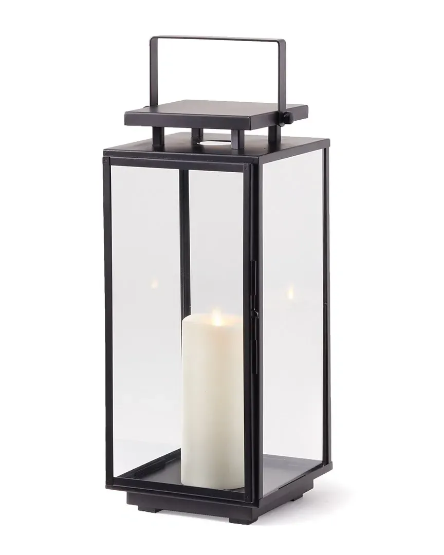 Alden Small Outdoor Lantern - Black, Stainless Steel image