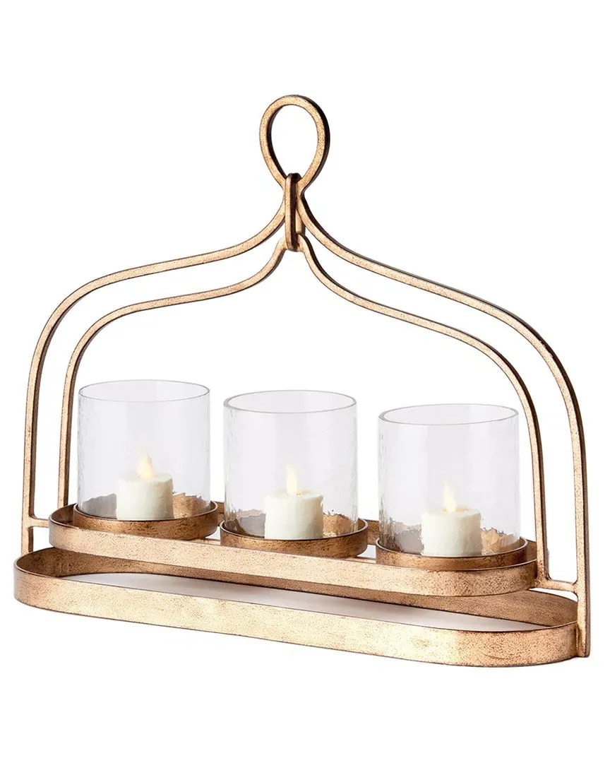 Amara 3-Candle Hurricane - Gold