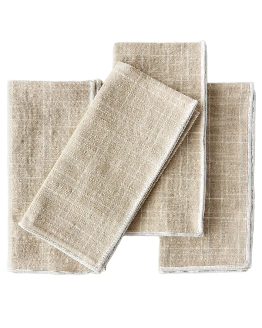 Arch Set of 4 Napkins - Taupe, Cotton