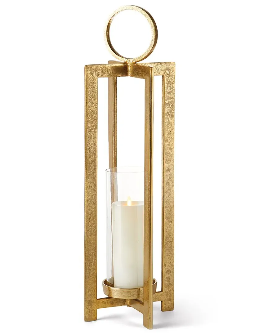 Asola Small Lantern with Handle - Gold, Aluminum image