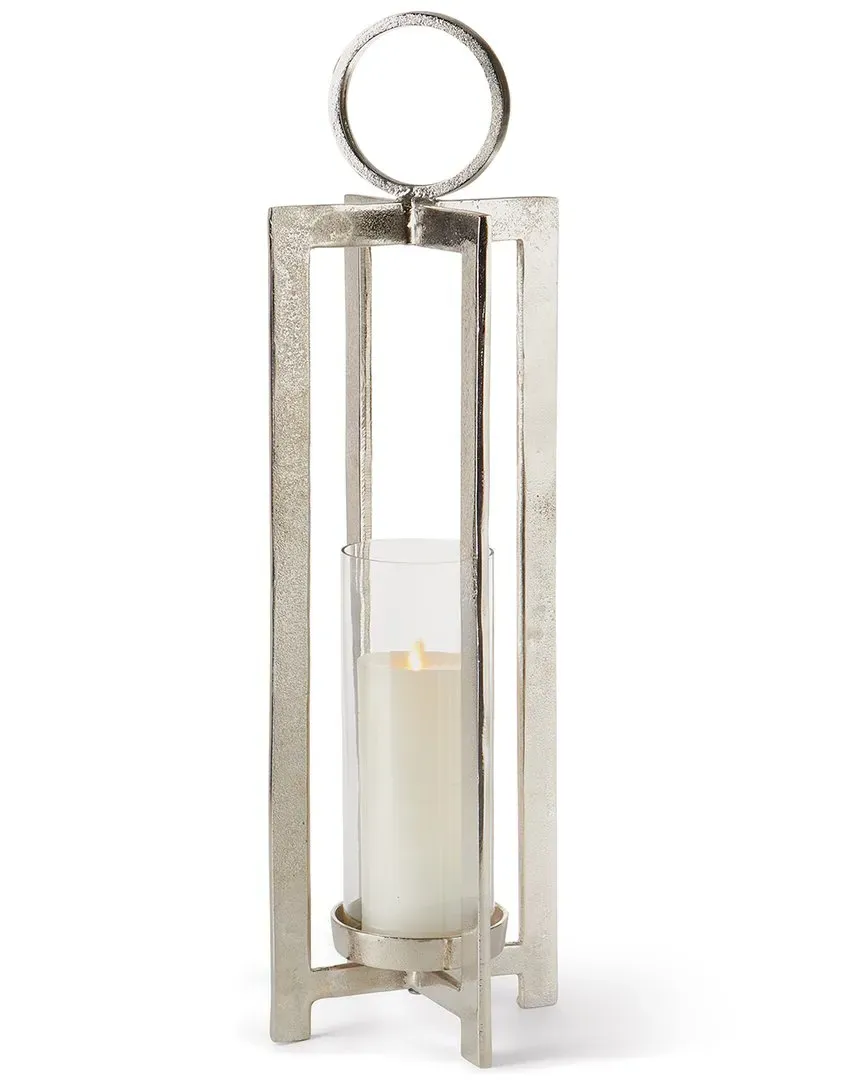 Asola Small Lantern with Handle - Silver, Aluminum