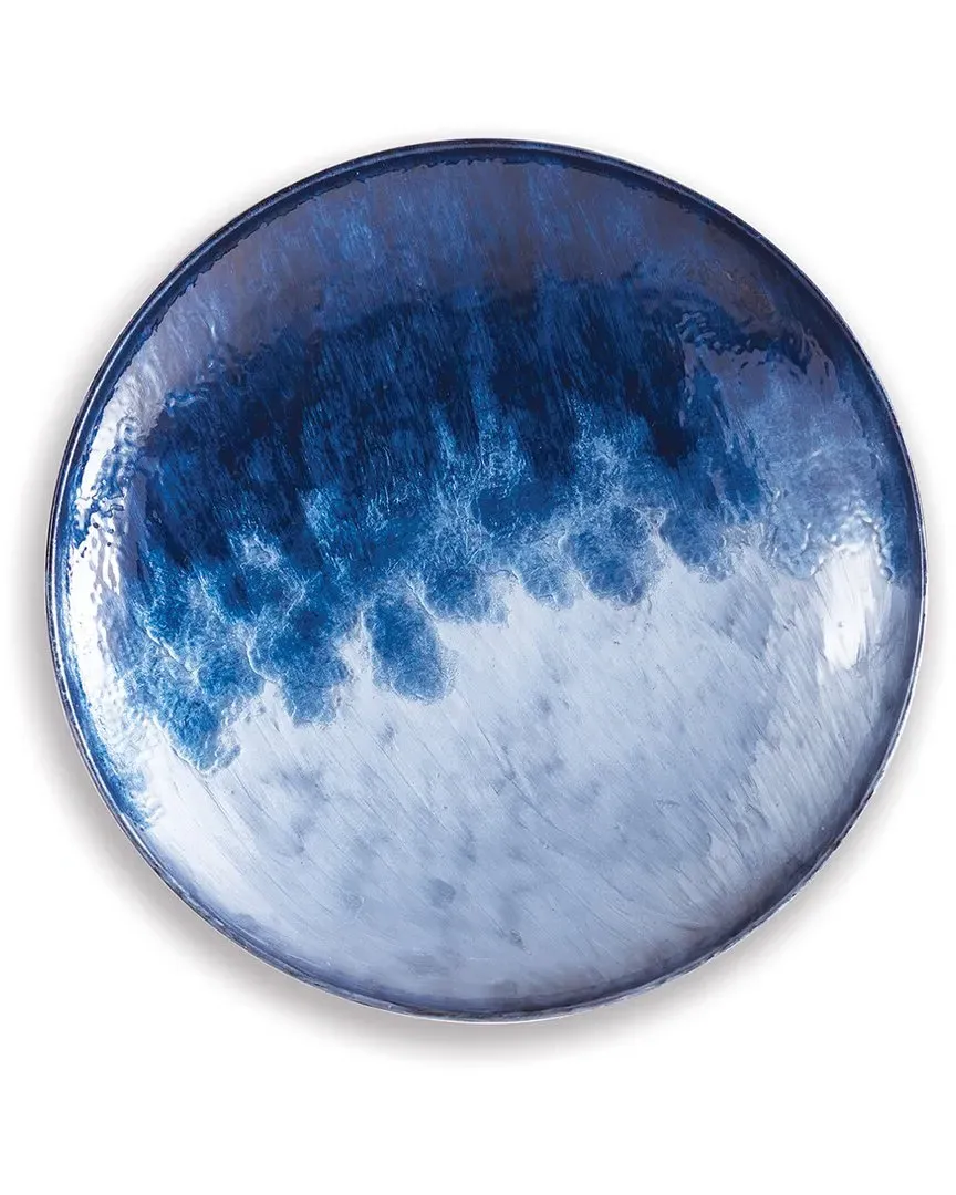 Azul Small Decorative Plate - Blue, Iron image