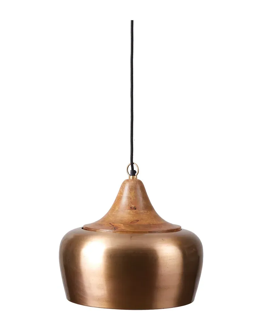 Balton Pendant Light - Satin Brass, Wood image