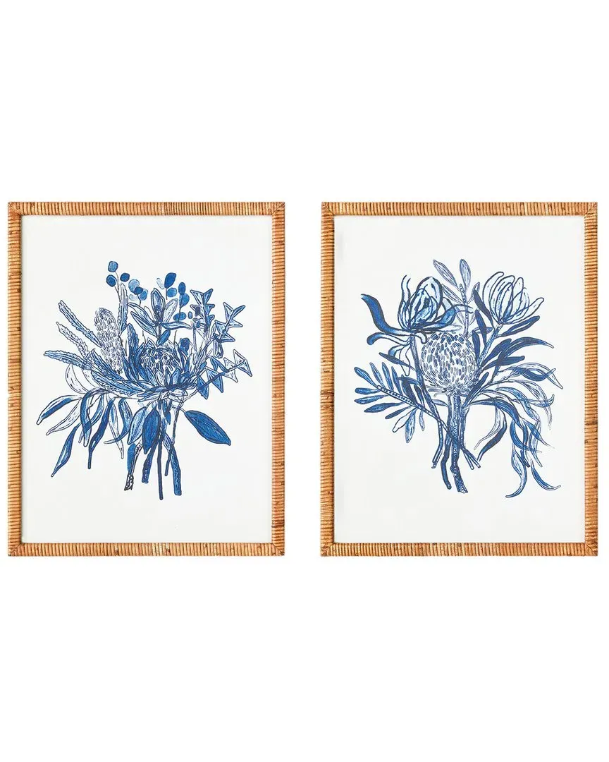 Banksia Bouquet Prints Set - Rattan image
