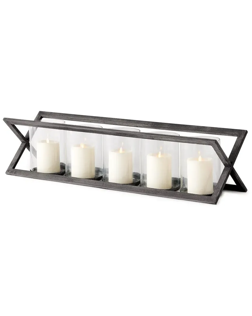 Baxton 5-Pillar Candleholder - Black, Iron image