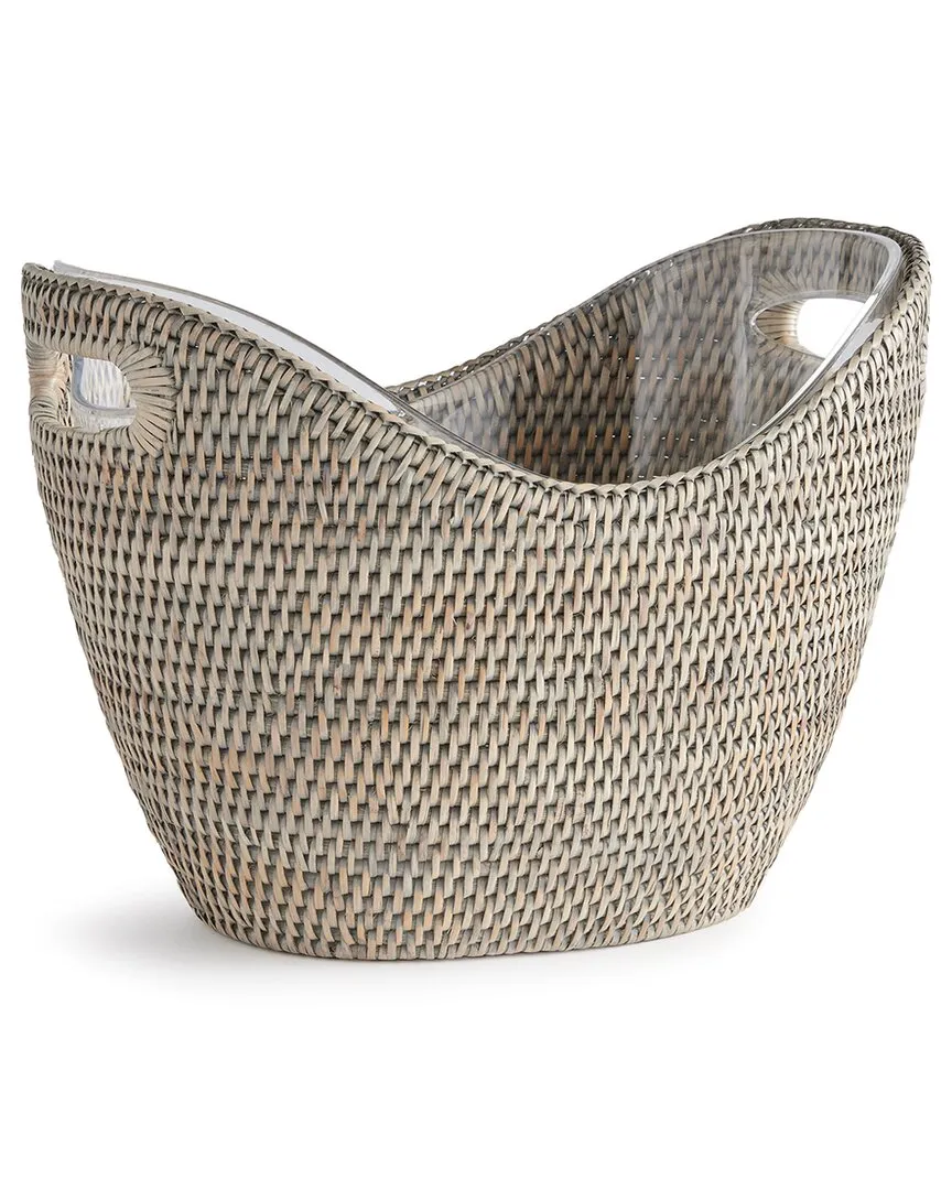 Burma Large Rattan Beverage Tub - Gray image