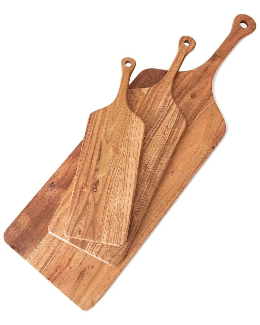 Carmella Serving Boards Set - Natural, Acacia Wood image