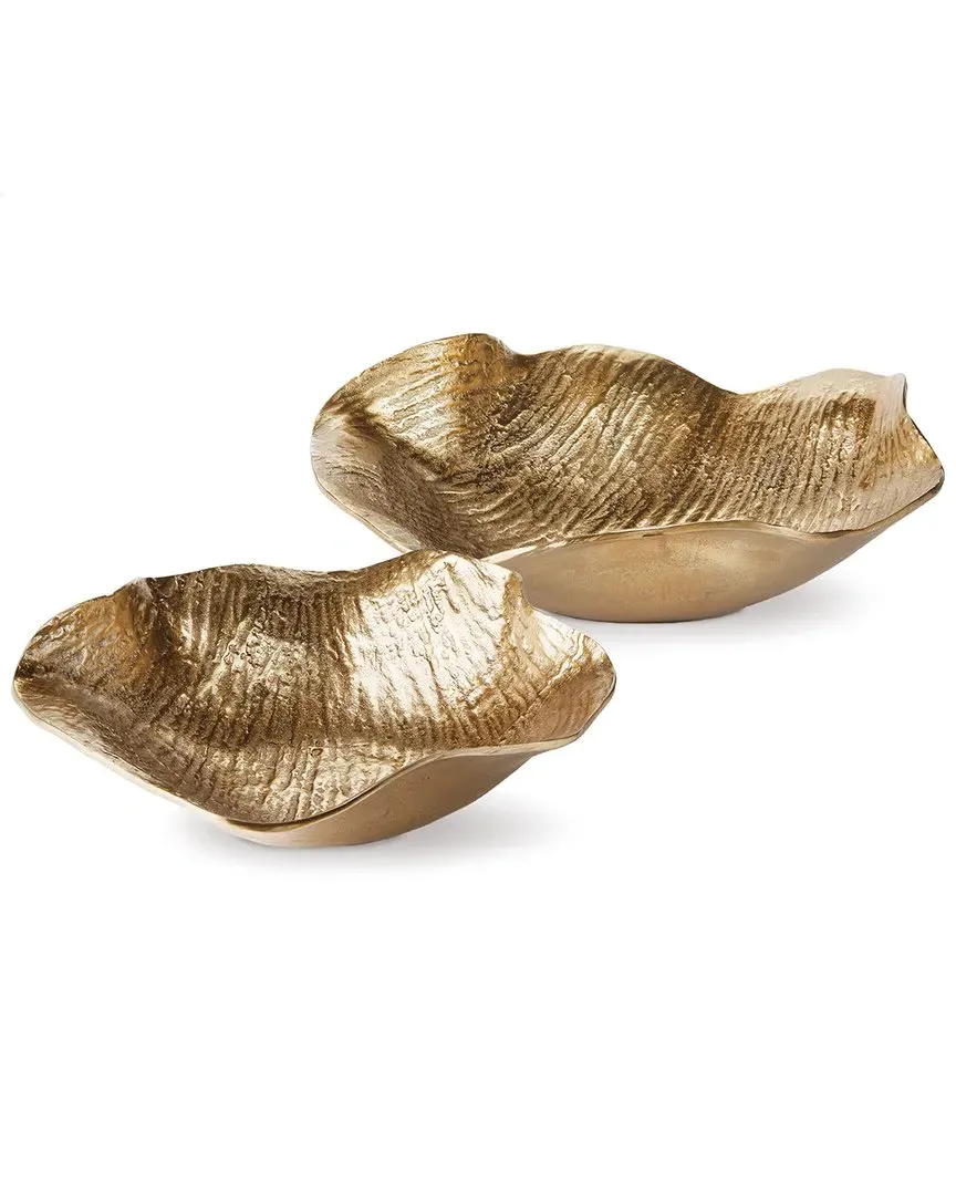 Clarice Decorative Bowls Set of 2 - Gold, Aluminum image