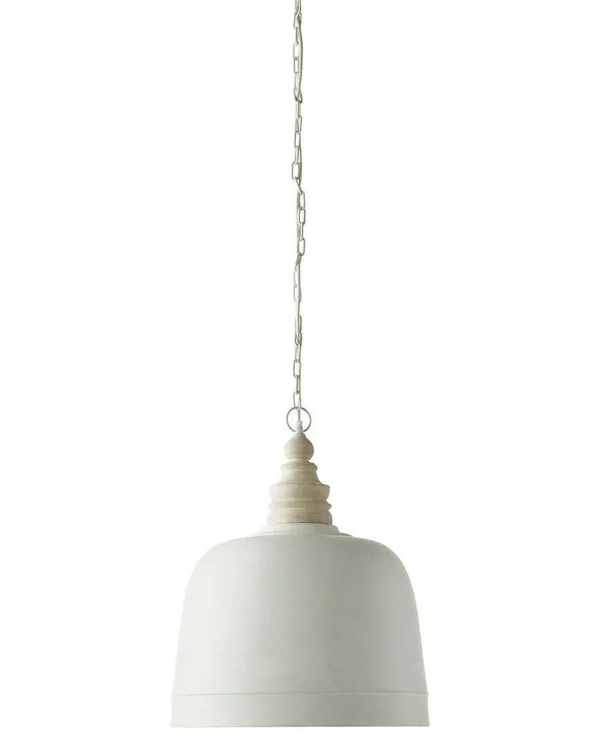 Claudette Dome Pendant Light - White, Iron image
