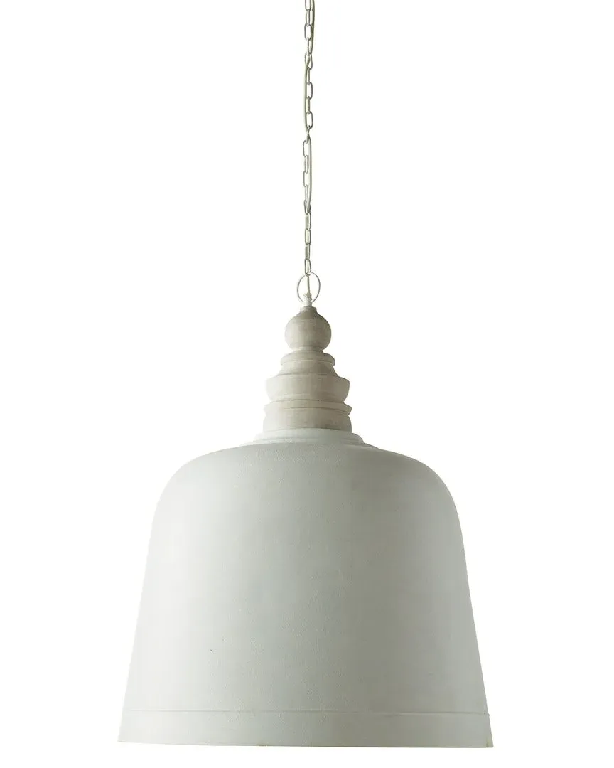 Claudette Grande Dome Pendant Light - White, Iron