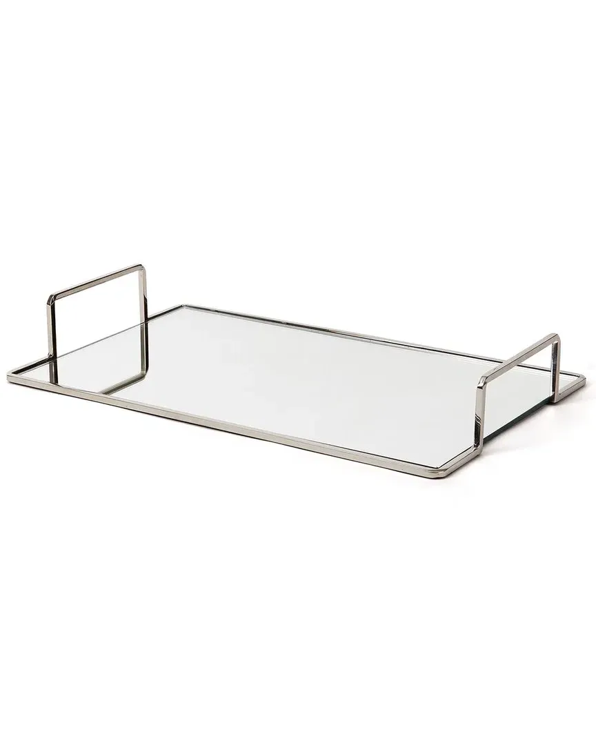 Covina Small Decorative Tray - Silver, Glass