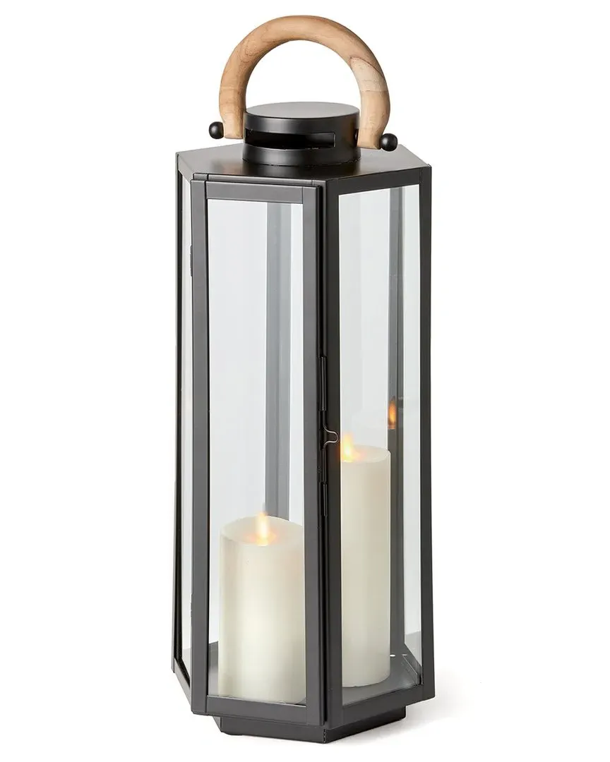 Dockside Outdoor Lantern - Black, Glass image