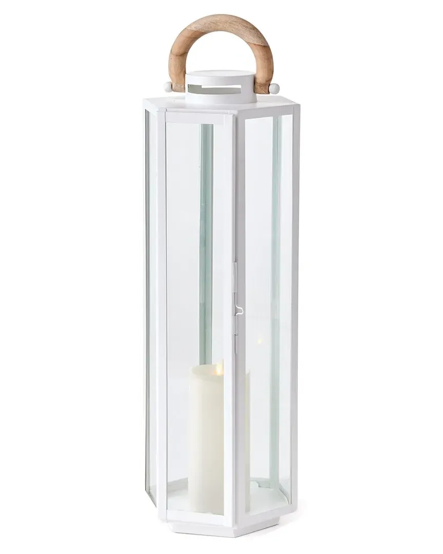 Dockside Outdoor Lantern - White, Glass