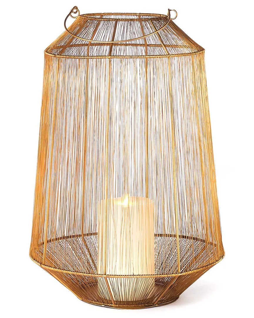 Elwin Large Lantern - Brass, Iron