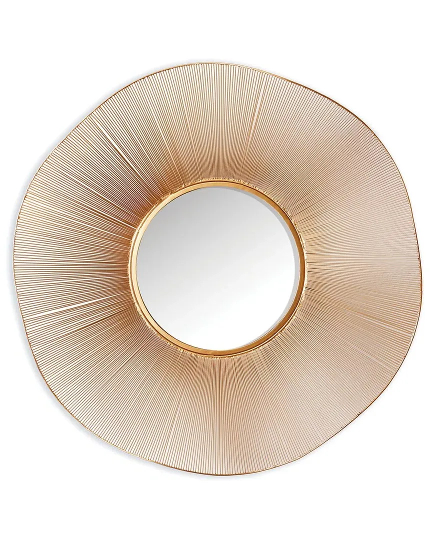 Esme Round Wall Mirror - Gold