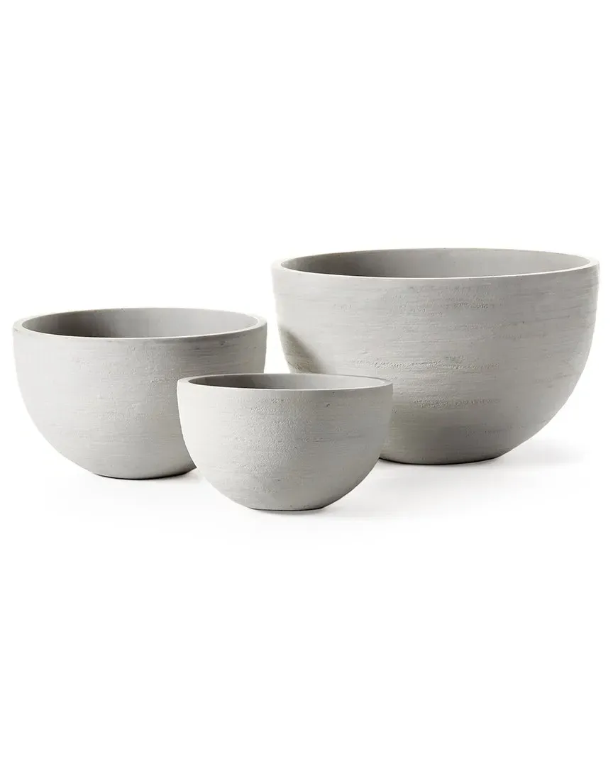 Fibrestone Malibu Low Bowl Set - White image