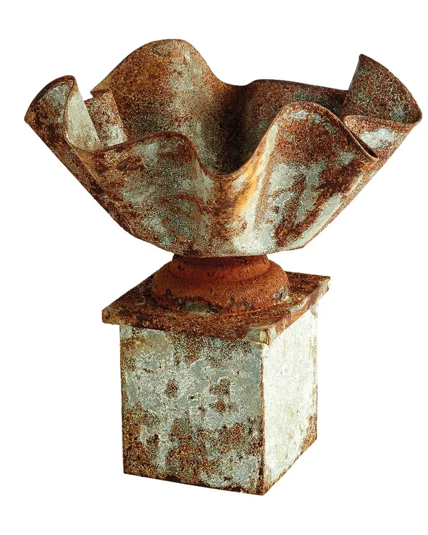 Galvanized Handkerchief Planter - Silver, Iron image