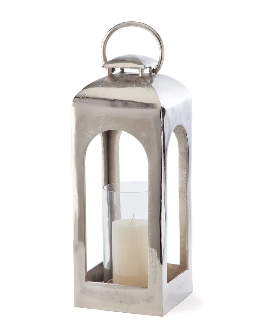 Halston Isabella Small Lantern - Silver, Aluminum image