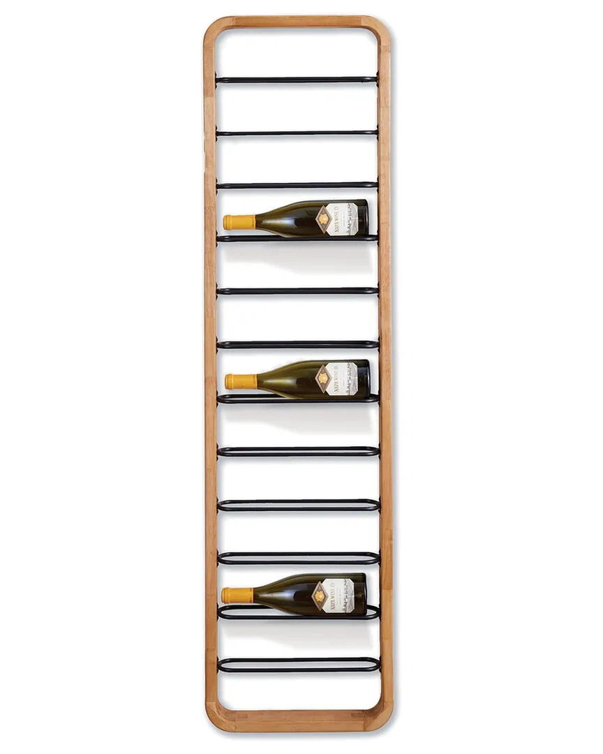 Hoxton 12-Bottle Wine Rack - Natural, Rubber Wood