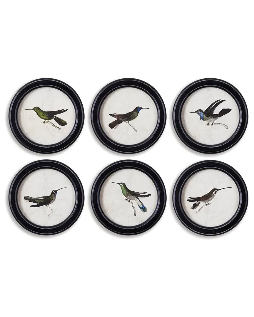 Hummingbird Round Petite Print - Glass, MDF image