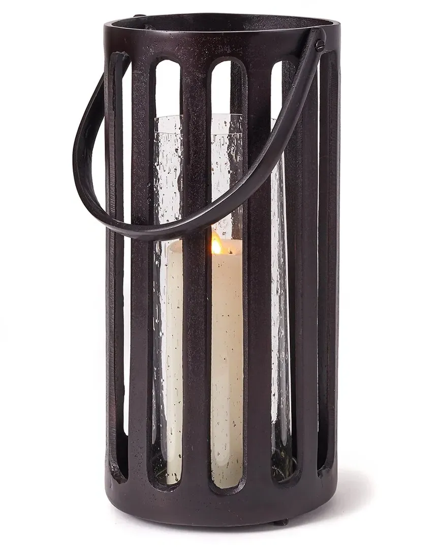 Huxley Tall Hurricane Candle Holder - Black, Aluminum image