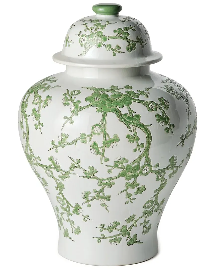 Imperial Empress Lidded Ginger Jar - Green, Porcelain