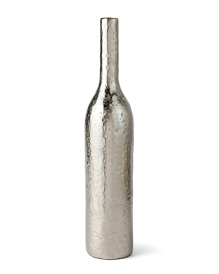 Josefina Large Bottle Vase - Silver, Aluminum image