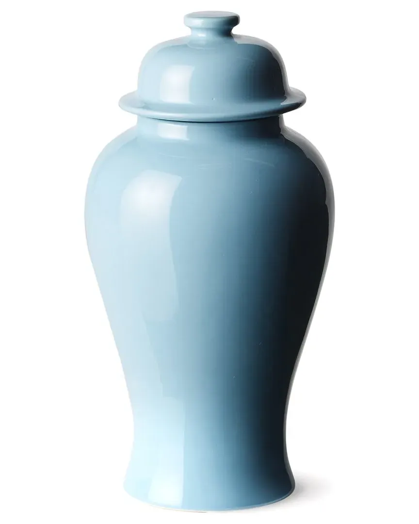 Koa Large Lidded Ginger Jar - Blue, Ceramic