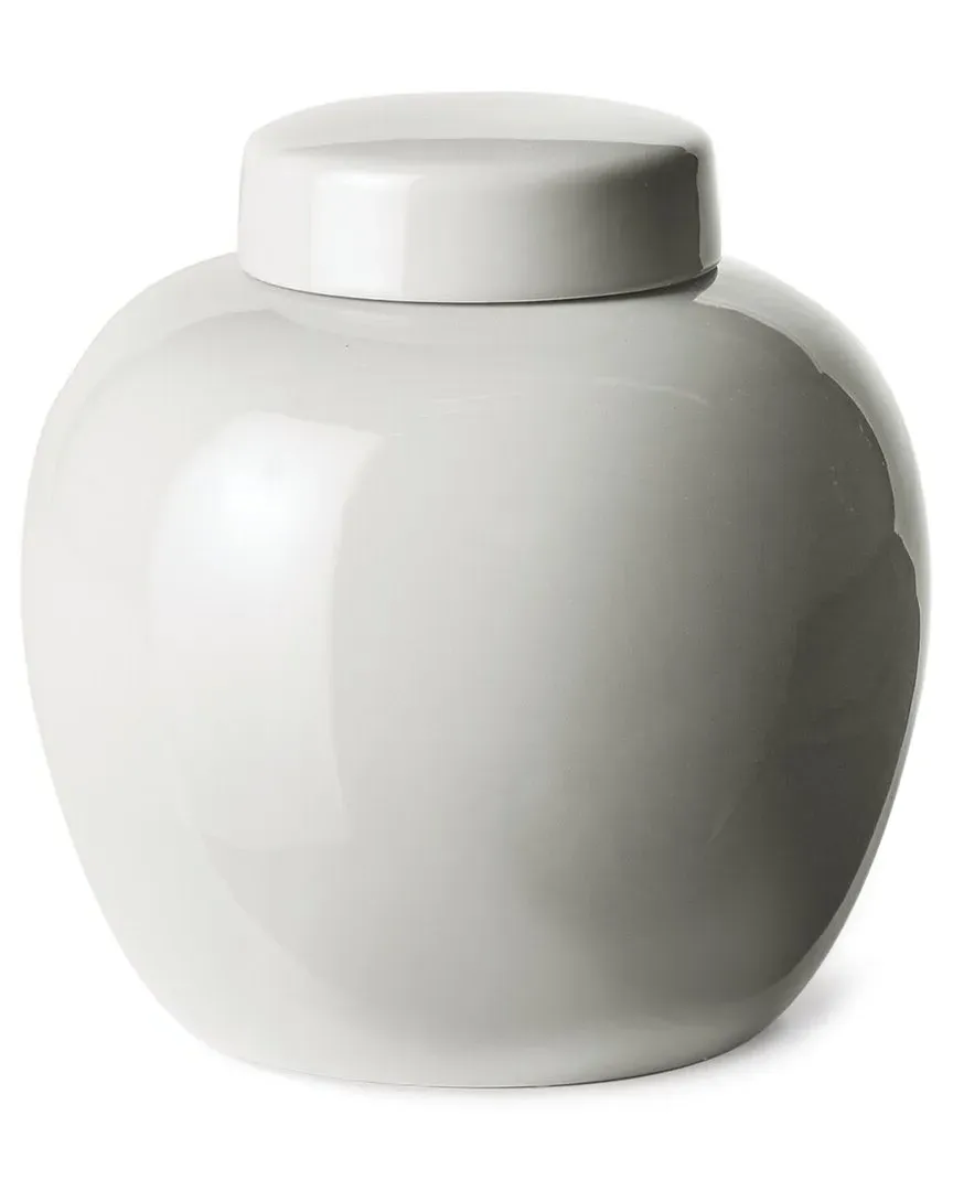 Koa Lidded Jar - White, Ceramic
