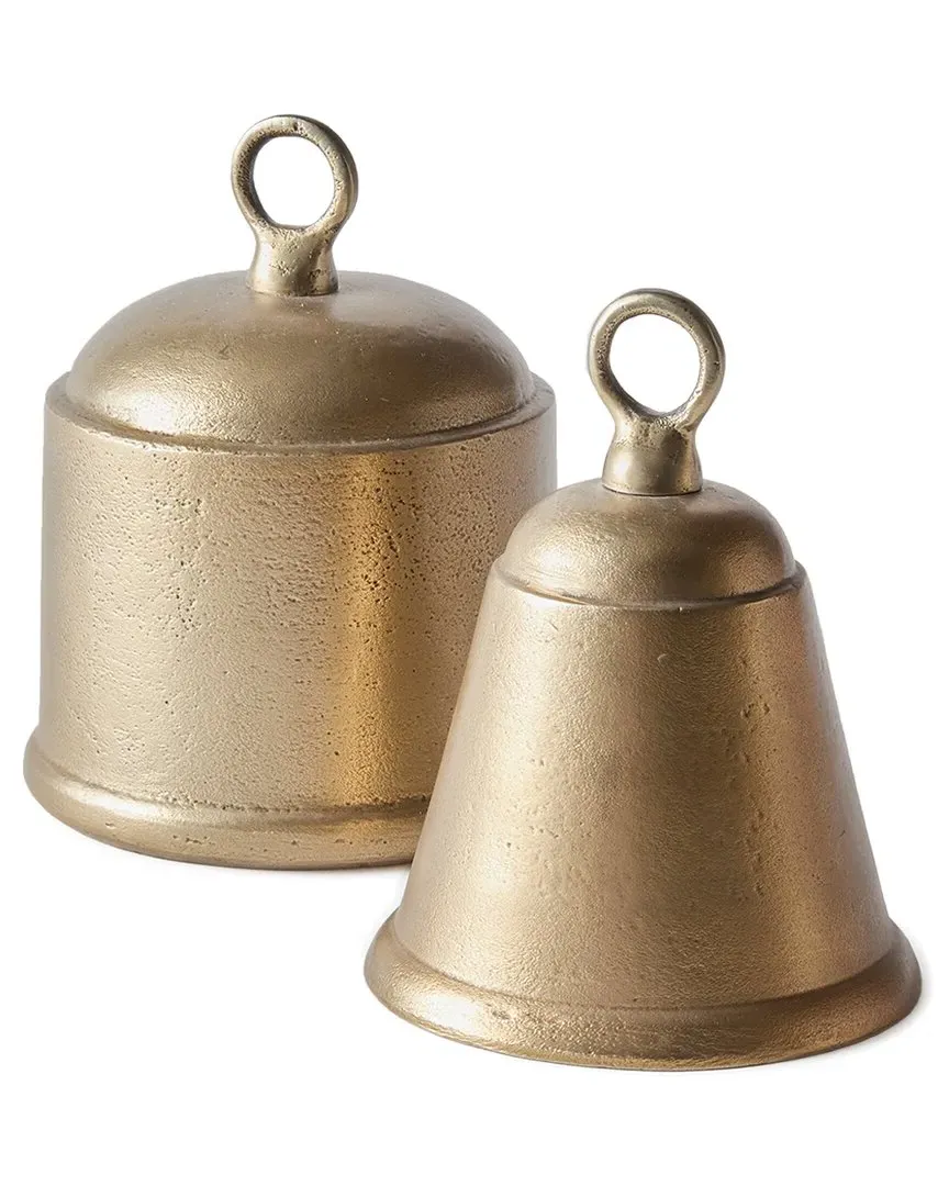 La Taverna Set of 2 Bells - Gold, Aluminum image