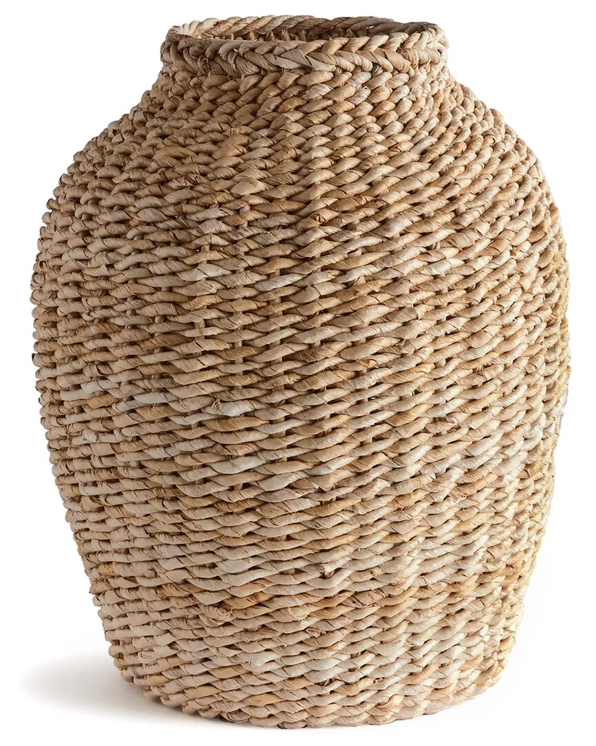 Large Abaca Teardrop Vase - Natural