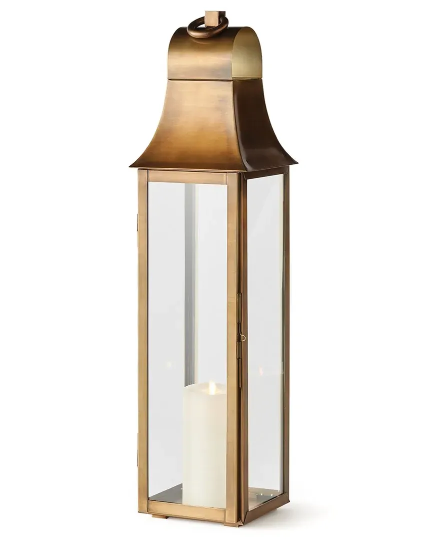 Large Geneva Lantern - Brass, Stainless Steel image