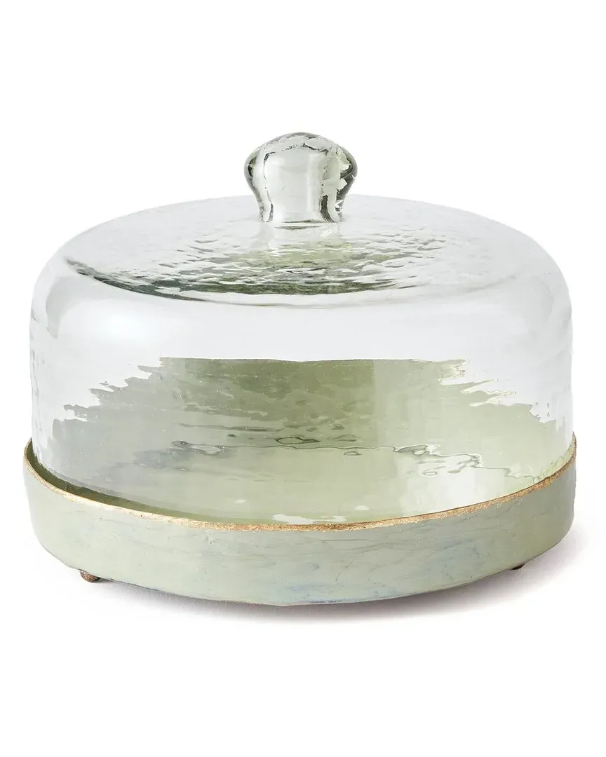 Large Kammie Tray with Cloche - Clear, Iron