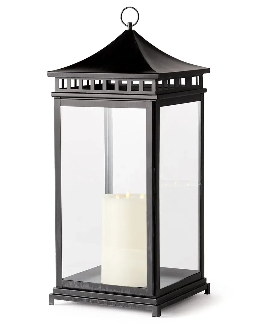 Large Kito Outdoor Lantern - Black, Stainless Steel image
