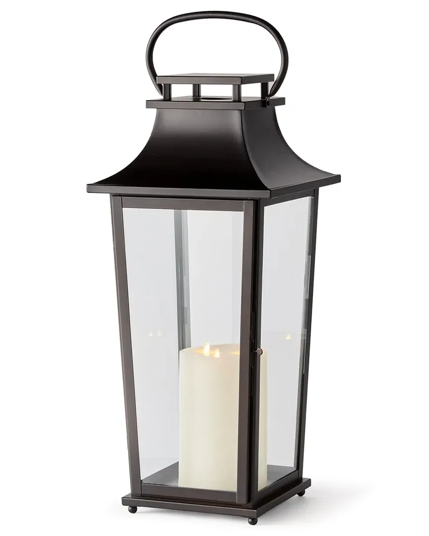 Large Maurice Outdoor Lantern - Black, Stainless Steel image