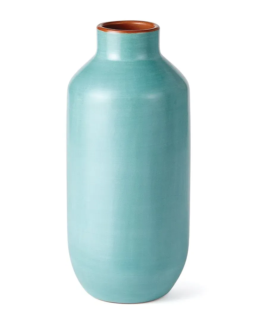 Lucela Bottle Vase - Blue, Ceramic