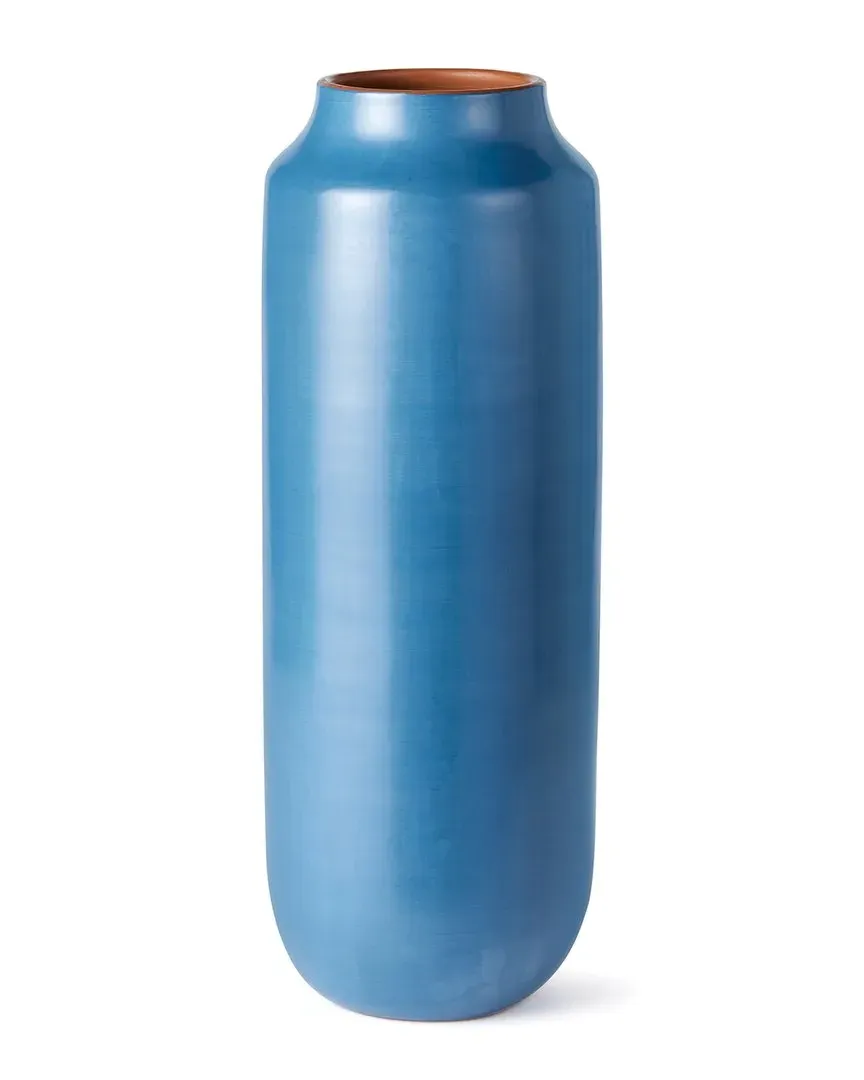 Lucela Tall Vase - Azure, Ceramic