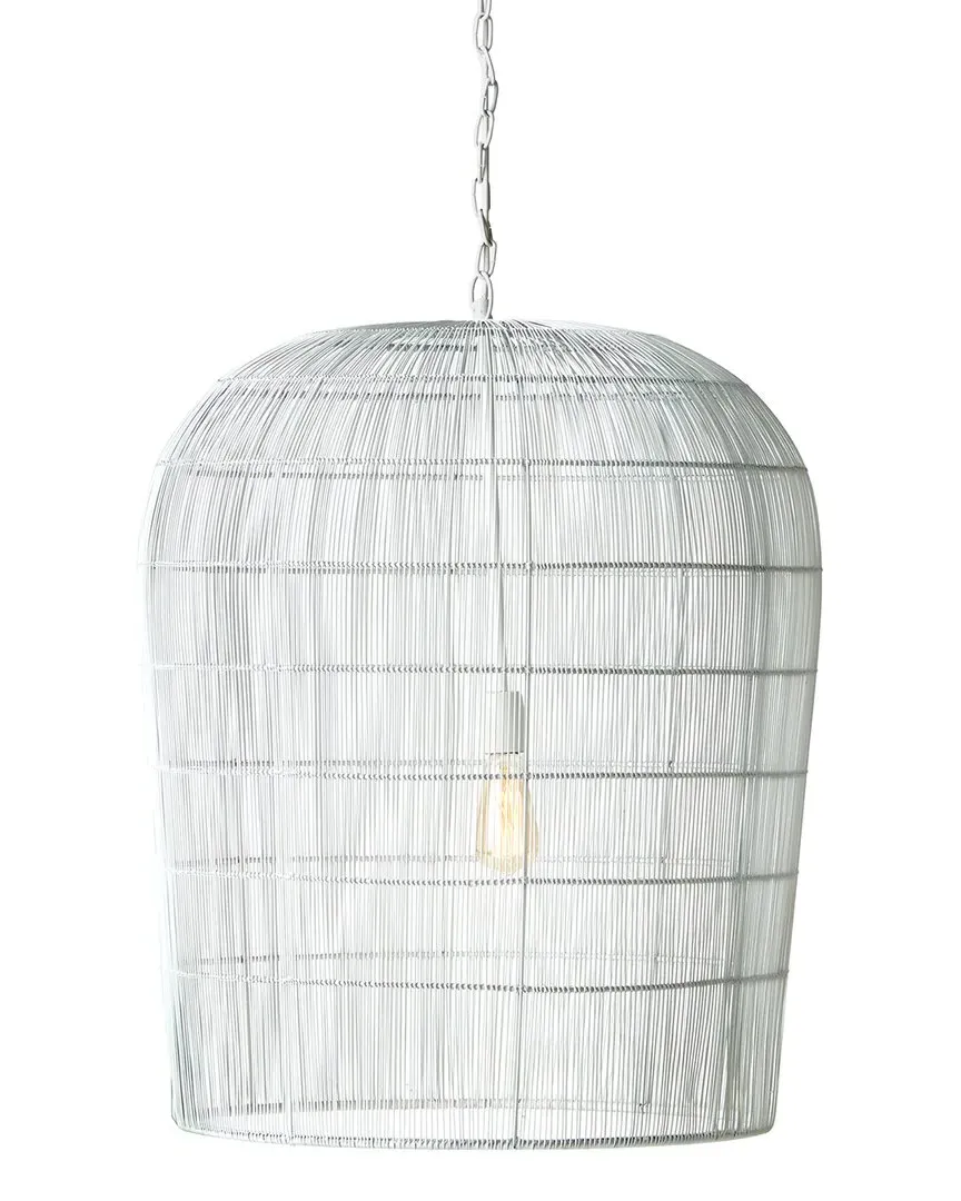Lucia Grande Pendant Light - White, Iron