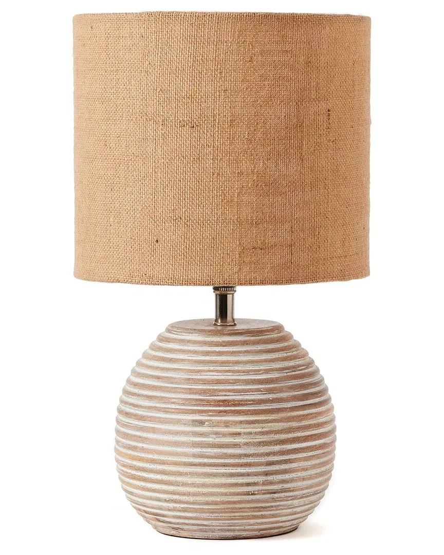 Maddie Table Lamp - White, Mango Wood image