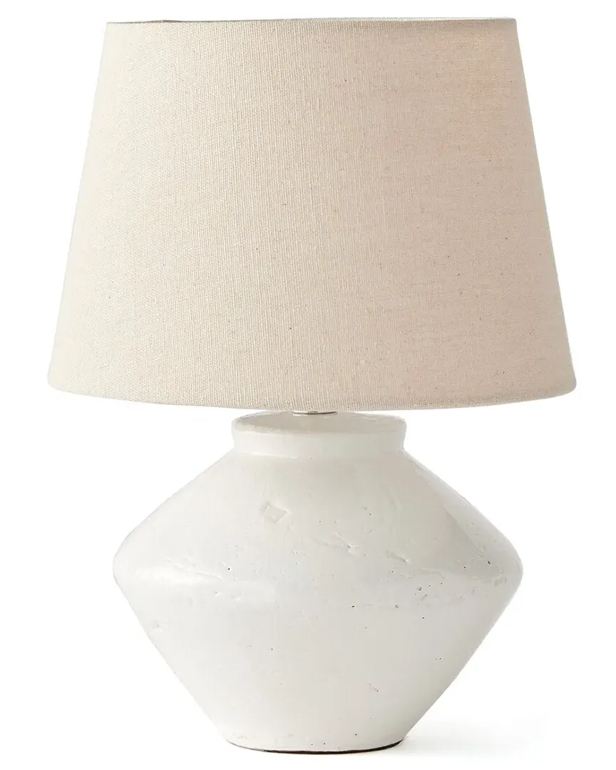 Marie Mini Table Lamp - White, Ceramic