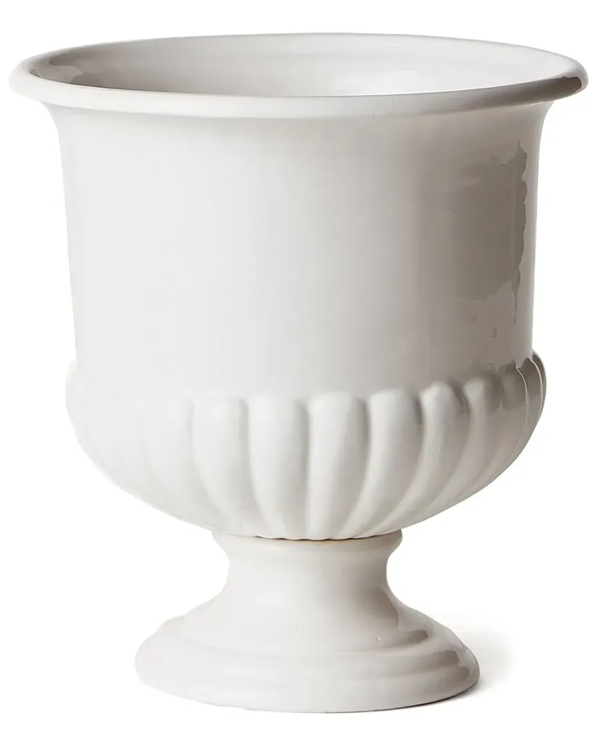 Mirabelle Decorative Pedestal - White, Clay image