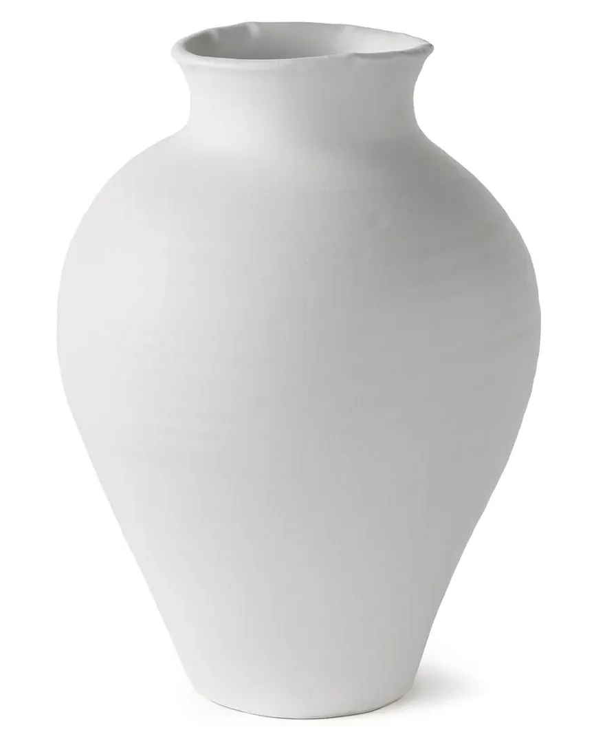 Mirela Large Vase - White, Terracotta image