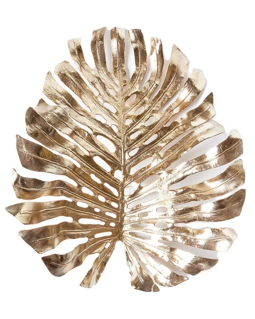 Monstera Wall Art - Gold, Aluminum image