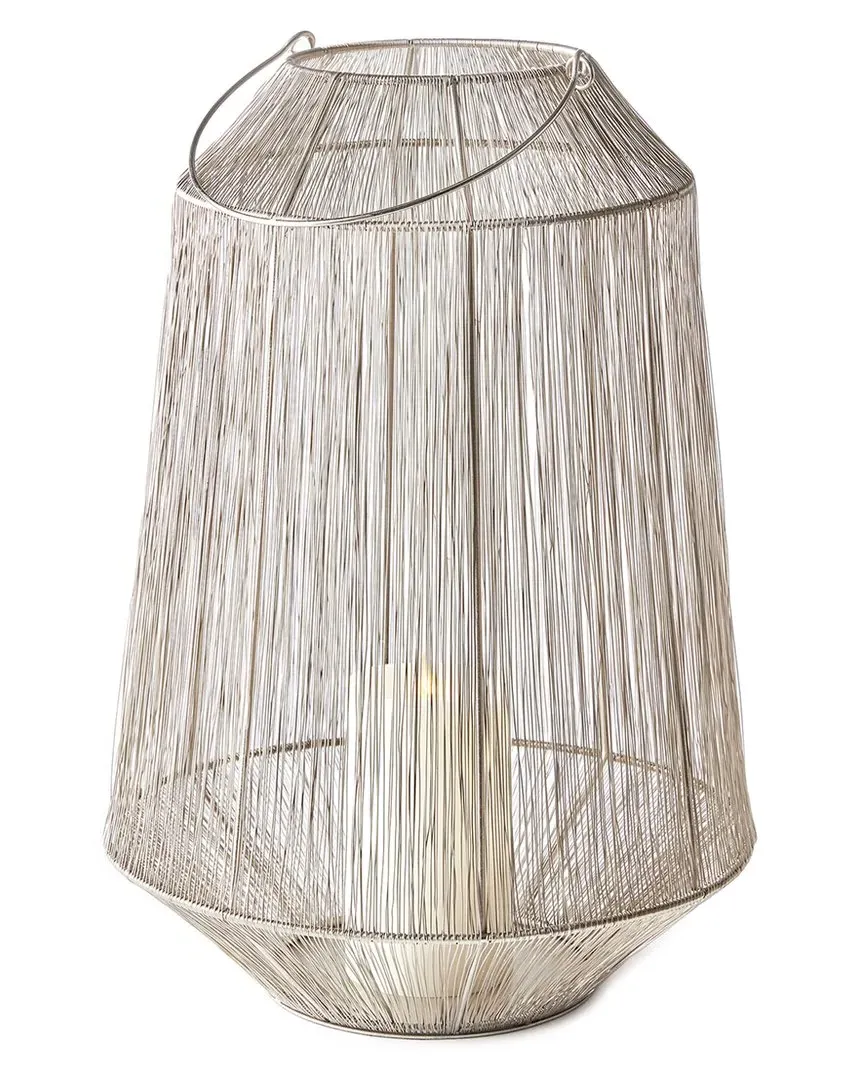 Napa Home & Garden Large Elwin Lantern - Silver, Iron image