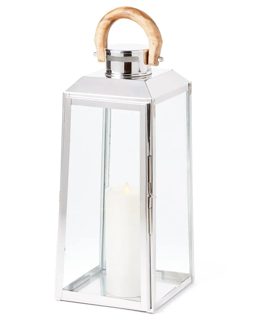 Oceanside Large Outdoor Lantern - Natural, Steel image